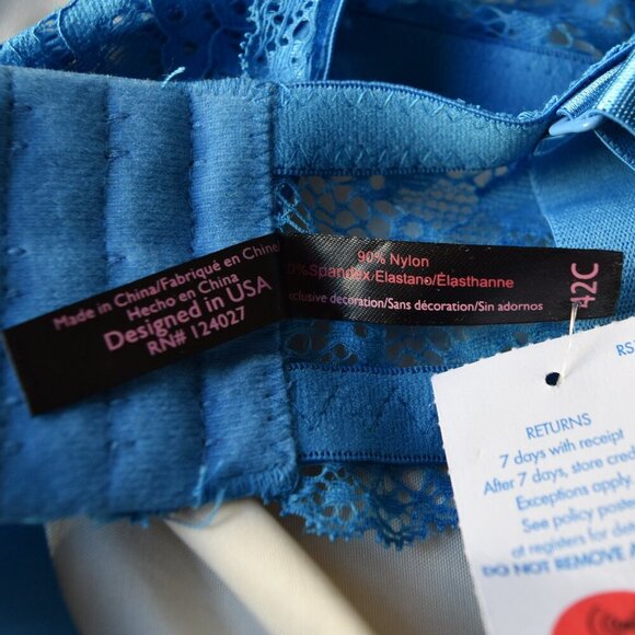 NWT Lace Bra Bundle of Two Navy and Cobalt Size 42C - Picture 3 of 6